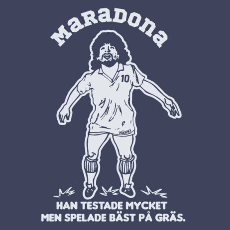 Maradona Han testade mycket men spelade bäst på gräs